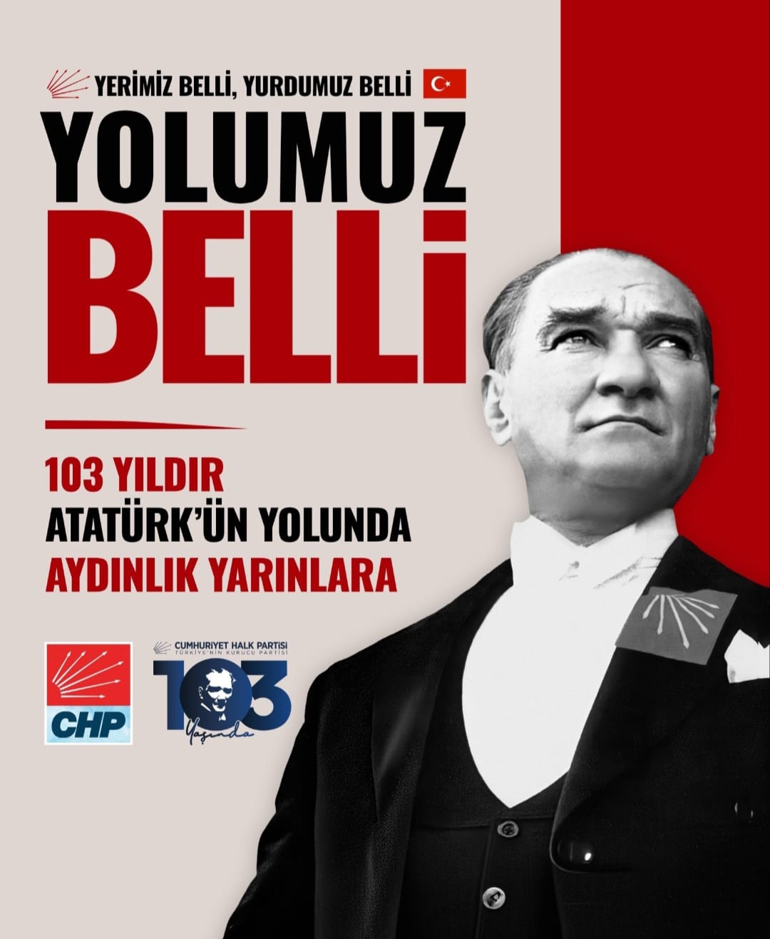 Erol’dan 103. Yıl Mesajı