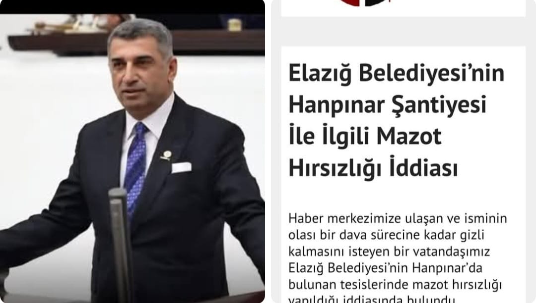 Erol’un Müfettiş Çağrısı Elazığ Belediyesi’ndeki Usulsüzlük  İddialarını Ülke Gündemine Taşıdı